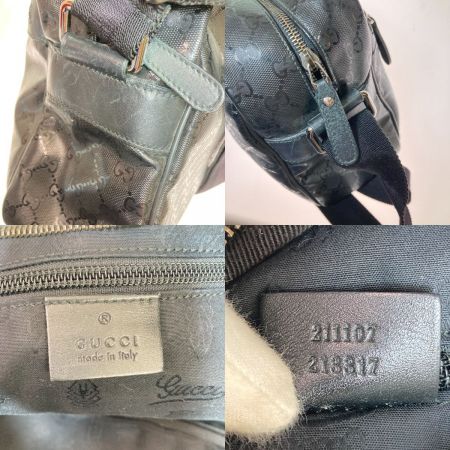  GUCCI グッチ GGインプリメ ショルダーバッグ 211107 ブラック