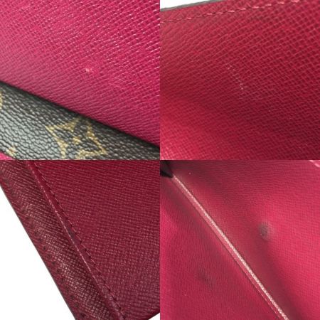 LOUIS VUITTON ルイヴィトン モノグラム ポルトフォイユ マリールーロン  M60498 3つ折長財布 レザー フューシャ