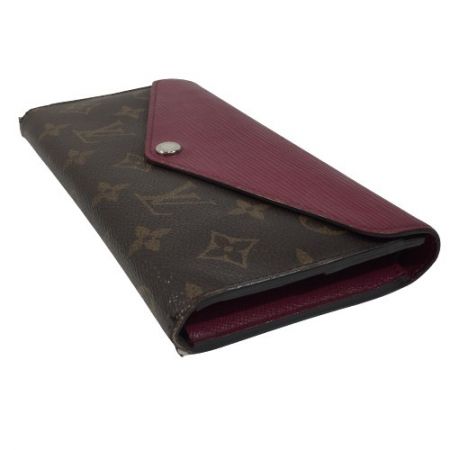  LOUIS VUITTON ルイヴィトン モノグラム ポルトフォイユ マリールーロン  M60498 3つ折長財布 レザー フューシャ