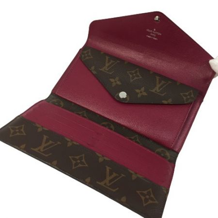  LOUIS VUITTON ルイヴィトン モノグラム ポルトフォイユ マリールーロン  M60498 3つ折長財布 レザー フューシャ