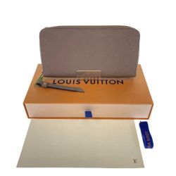◎◎ LOUIS VUITTON ルイヴィトン モノグラム・アンプラント ジッピーウオレット M61443 トープ 長財布 Aランク