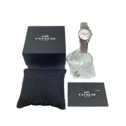 ◎◎ COACH コーチ 腕時計 CA.113.7.14.1528 ホワイト x シルバー クォーツ クオーツ レディース Bランク