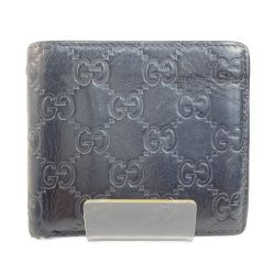 ◎◎ GUCCI グッチ 2つ折り財布 146223 ブラック Cランク
