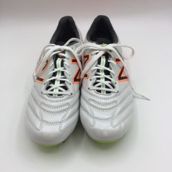 ◎◎ NEW BALANCE ニュー・バランス 442 PRO HG ウィズ：D ホワイト×オレンジ　サイズ26.5ｃｍ サッカースパイク　中古品 Aランク