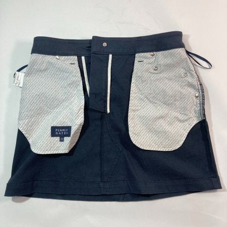  PEARLY GATES パーリーゲイツ ドビー ストレッチ ミニスカート ネイビー 055-0134512 サイズ00