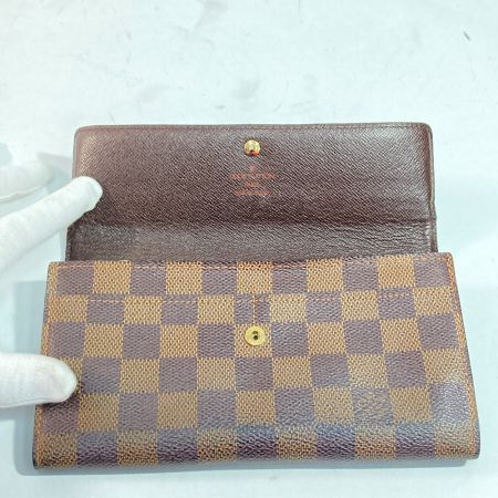  LOUIS VUITTON ルイヴィトン ダミエ ポシェット・ポルト・モネ・クレディ N61725 長財布