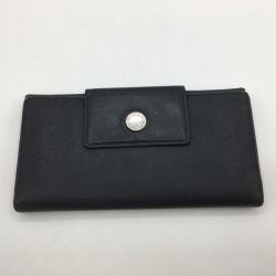 ◎◎ BVLGARI ブルガリ 3つ折り長財布 20401 ブラック Bランク