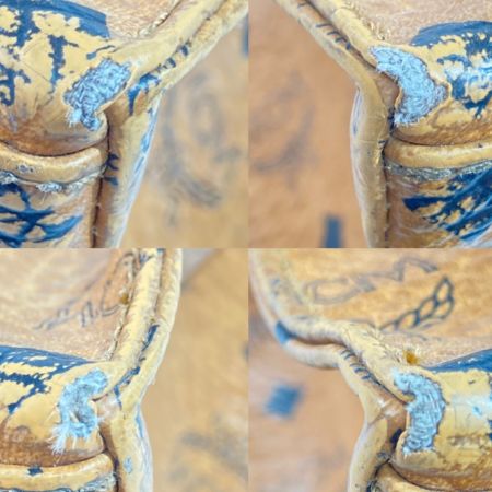  MCM エムシーエム トートバッグ ブラウン x ブラック x ゴールド