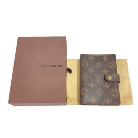  LOUIS VUITTON ルイヴィトン モノグラム アジェンダPM R20005 6穴式システム手帳カバー