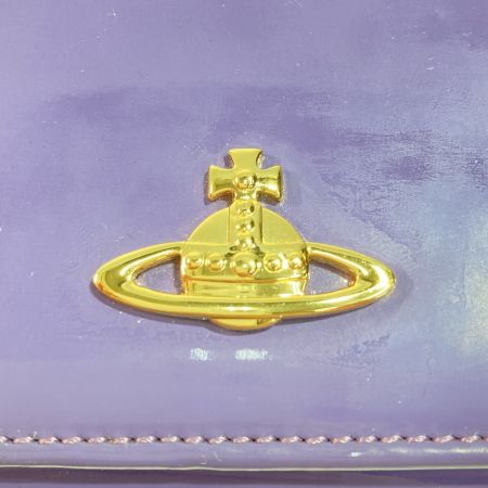  Vivienne Westwood ヴィヴィアン・ウエストウッド 長財布 バイオレット x ゴールド x ブラック