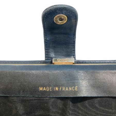  CHANEL シャネル 長財布 ブラック x ゴールド がま口