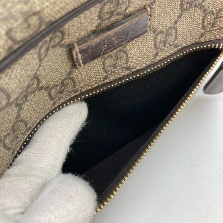  GUCCI グッチ GGスプリーム ショルダーバッグ 201447 ベージュ x ブラウン