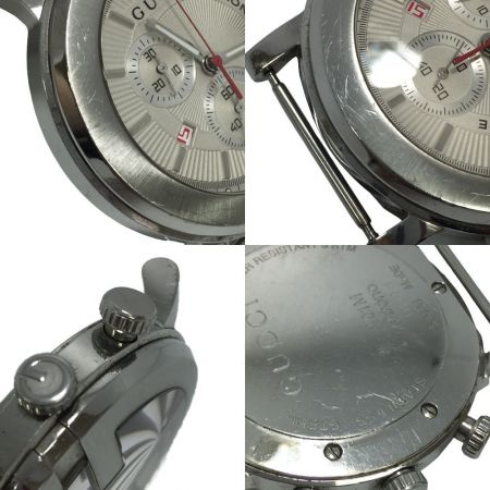  GUCCI グッチ クロノスコープ 101M クォーツ メンズ 腕時計 101M ベルト破損