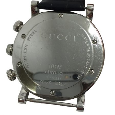 GUCCI グッチ クロノスコープ 101M クォーツ メンズ 腕時計 101M ベルト破損