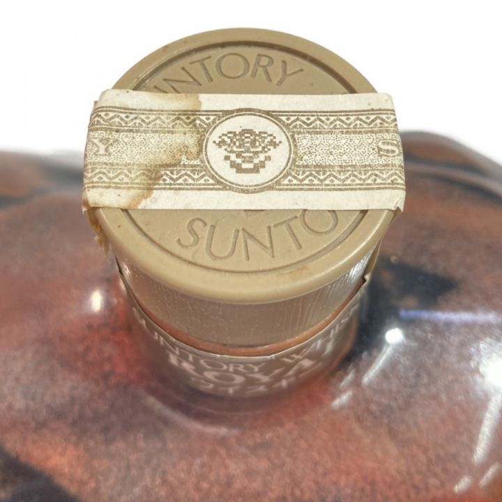 北海道内限定発送】 SUNTORY WHISKY サントリー ウイスキー ROYAL ローヤル 43％ 600ml 陶器ボトル 干支 牛  未開栓｜中古｜なんでもリサイクルビッグバン