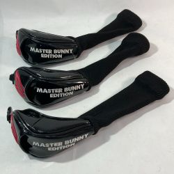 ◎◎ PEARLY GATES パーリーゲイツ MASTER BUNNY マスターバニー ヘッドカバー 3点セット 補修跡有 Cランク