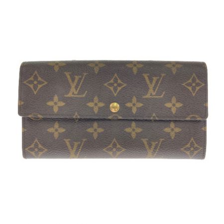  LOUIS VUITTON ルイヴィトン モノグラム ポシェット・ポルト モネ クレディ M61725 長財布