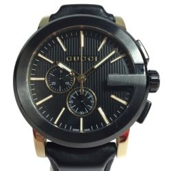 ◎◎ GUCCI グッチ 101.2 G-クロノ ラージウォッチ  44mm 101.2 クォーツ メンズ 腕時計 箱付 560 Cランク