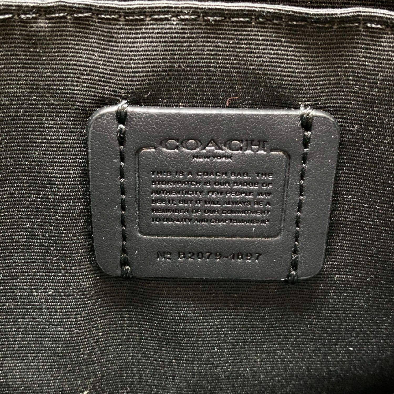 中古】 COACH コーチ ショルダーバッグ 1897 ブラック x ゴールド A