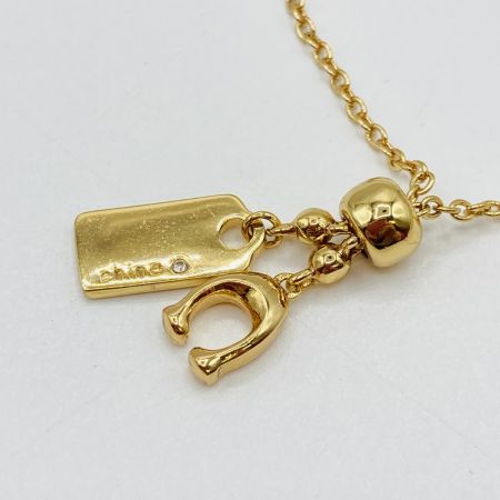  COACH コーチ シグネチャー ゴールド ブレスレット フレンドシップ スライダー ゴールド