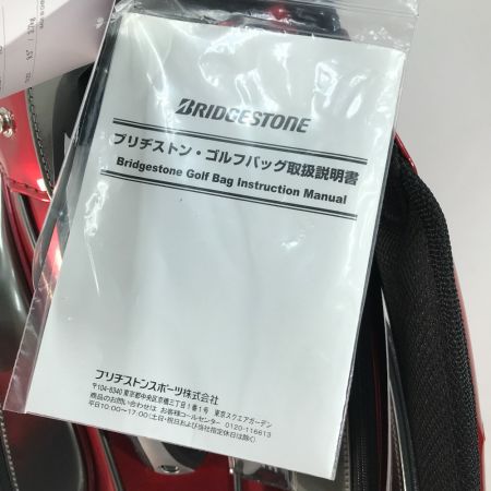  Bridgestone ブリヂストン キャディバッグ 総エナメルモデル CBG112 レッド 5分割 9.5型 3.7kg 47インチ対応