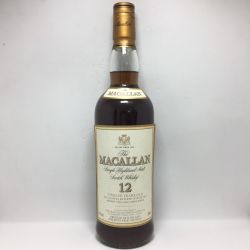 ◎◎ The MACALLAN マッカラン 12年 750ml 43% ラベル剥がれ有 箱無 スコッチ Nランク 未開栓
