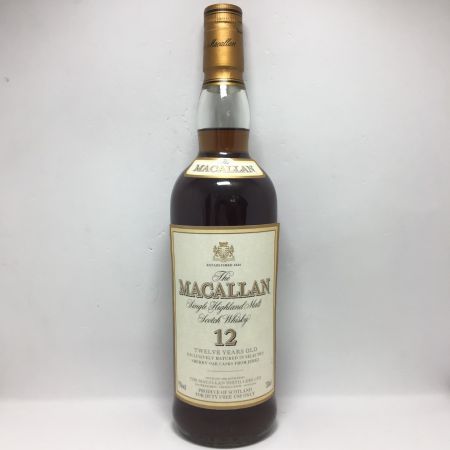  The MACALLAN マッカラン 12年 750ml 43% ラベル剥がれ有 箱無 スコッチ 未開栓