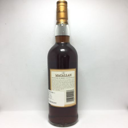  The MACALLAN マッカラン 12年 750ml 43% ラベル剥がれ有 箱無 スコッチ 未開栓