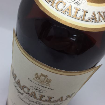  The MACALLAN マッカラン 12年 750ml 43% ラベル剥がれ有 箱無 スコッチ 未開栓