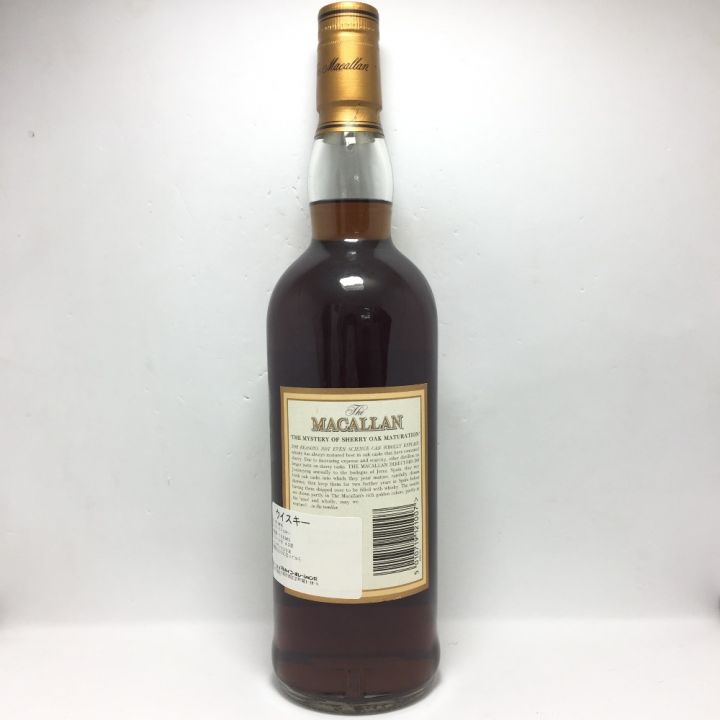 The MACALLAN マッカラン 12年 750ml 43% ラベル剥がれ有 箱無  