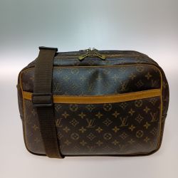 ◎◎ LOUIS VUITTON ルイヴィトン モノグラム リポーターGM ショルダーバッグ M45252 ブラウン 根付部分切れ有 Cランク