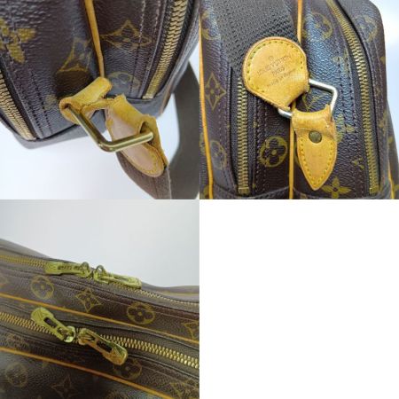  LOUIS VUITTON ルイヴィトン モノグラム リポーターGM ショルダーバッグ M45252 ブラウン 根付部分切れ有