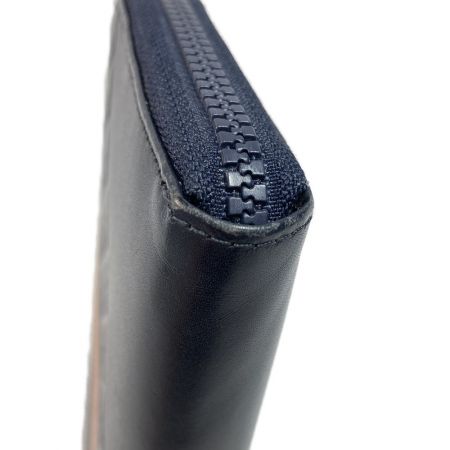  EMPORIO ARMANI エンポリオアルマーニ 長財布 YEME49-YKS2V ブラック x オレンジ ラウンドファスナー