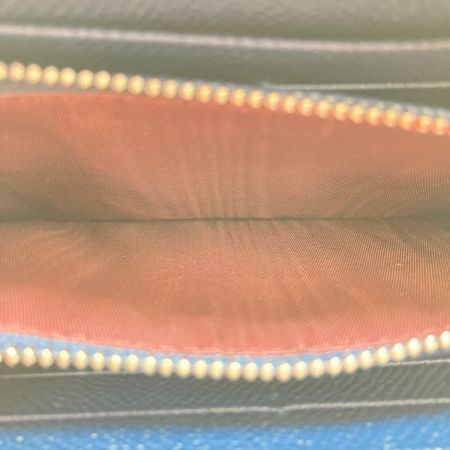  BVLGARI ブルガリ ブルガリ・ブルガリ マン ジップウオレット 282588 ネイビー 箱付き 長財布 ラウンドファスナー