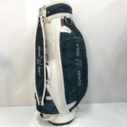 ◎◎ EDWIN エドウィン エドウィンゴルフ キャディバッグ ジーンズ柄 EDWIN-041 ホワイト 9型 3.5kg 6分割 Bランク