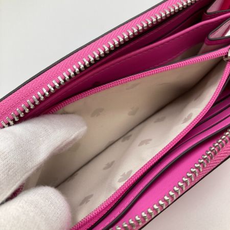  Kate Spade ケイトスペード ラウンドファスナー財布 長財布 KB541-650 ショッキングピンク