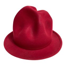 ◎◎ Vivienne Westwood ヴィヴィアン・ウエストウッド ワールズエンド フェルトマウンテンハット レッド Cランク