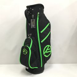 ◎◎ kasco キャスコ キャディバッグ 9型 2.9kg 6分割 KS-099 ブラック×グリーン x グリーン Sランク