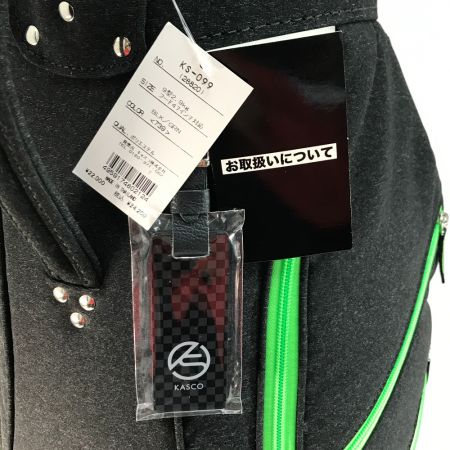  kasco キャスコ キャディバッグ 9型 2.9kg 6分割 KS-099 ブラック×グリーン x グリーン