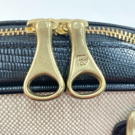  TOFF&LOADSTONE 2WAYバッグ ベージュ×ブラック ハンドバッグ ショルダーバッグ レディース