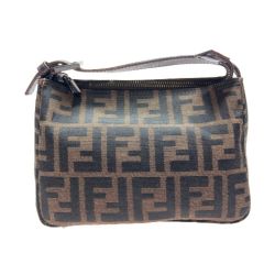 ◎◎ FENDI フェンディ ズッカ ハンドバッグ 3560.8N0001.028 ブラウン ポーチ Aランク