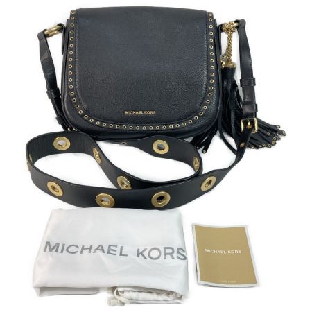  MICHAEL KORS マイケルコース ショルダーバッグ ブラック x ゴールド