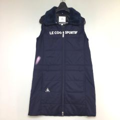  デサント LE COQ SPORTIF 中綿ゴルフ ワンピース Sサイズ ネイビー ネイビー Bランク
