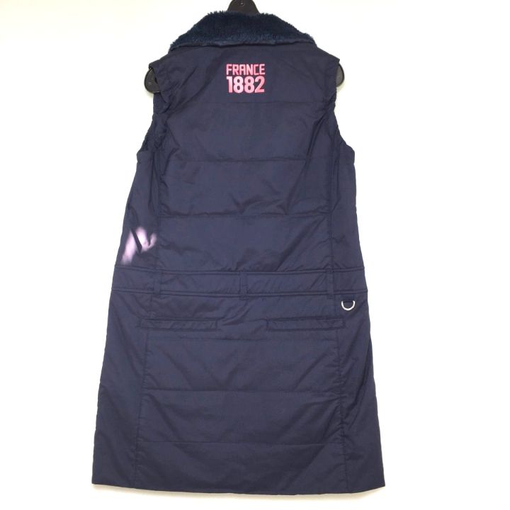 LE COQ SPORTIF 中綿ゴルフ ワンピース Sサイズ ネイビー サイズ： LE COQ GOLF ルコックゴルフ ノースリーブ 中綿ワンピース