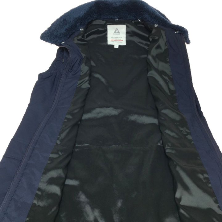 LE COQ SPORTIF 中綿ゴルフ ワンピース Sサイズ ネイビー サイズ： LE COQ GOLF ルコックゴルフ ノースリーブ 中綿ワンピース