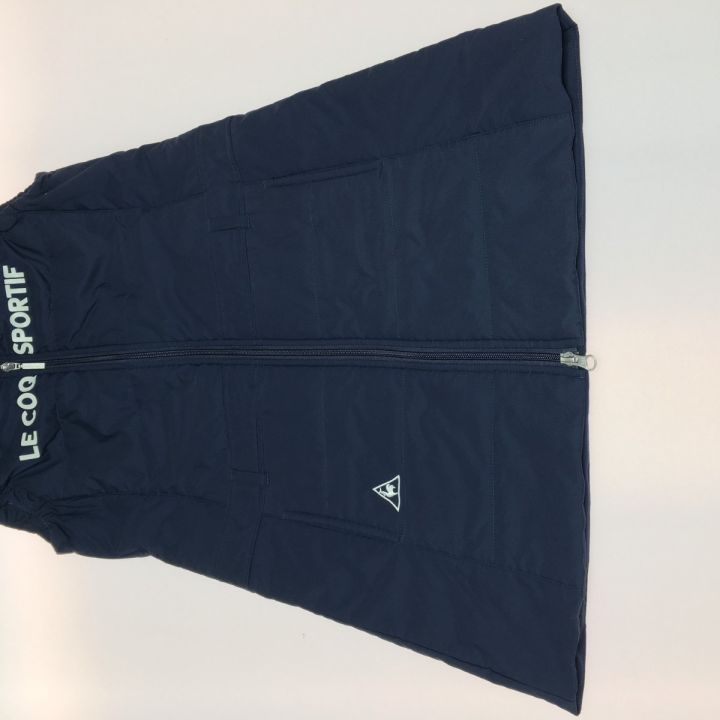 LE COQ SPORTIF 中綿ゴルフ ワンピース Sサイズ ネイビー サイズ： LE COQ GOLF ルコックゴルフ ノースリーブ 中綿ワンピース