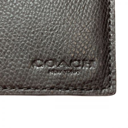  COACH コーチ 札入れ F75206 ブラック BLK 2つ折り財布 小銭入れ無し