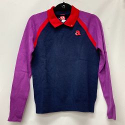 ◎◎ archivio アルチビオ ゴルフウェア レディース 長袖 ニット セーター 襟付き A738106 サイズ38 Sランク