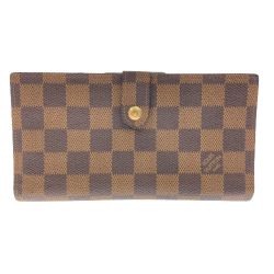 ◎◎ LOUIS VUITTON ルイヴィトン ダミエ コンチネンタルクラッチ T61219 長財布 がま口 2つ折り Bランク