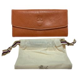 ◎◎ IL BISONTE イルビゾンテ 長財布 ジェニュインレザー キャメル 布袋付き Aランク